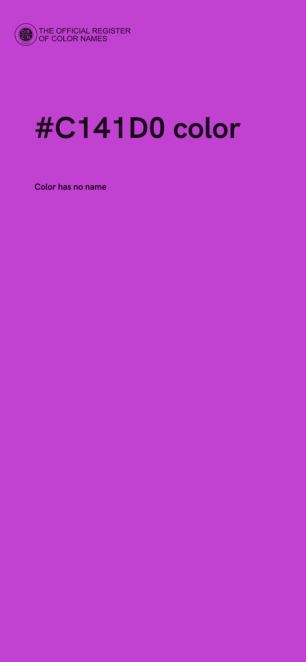 #C141D0 color image