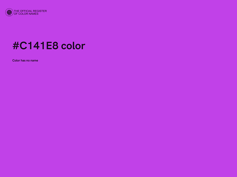 #C141E8 color image