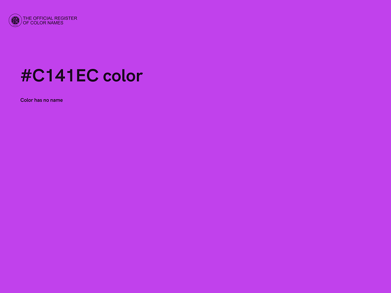 #C141EC color image