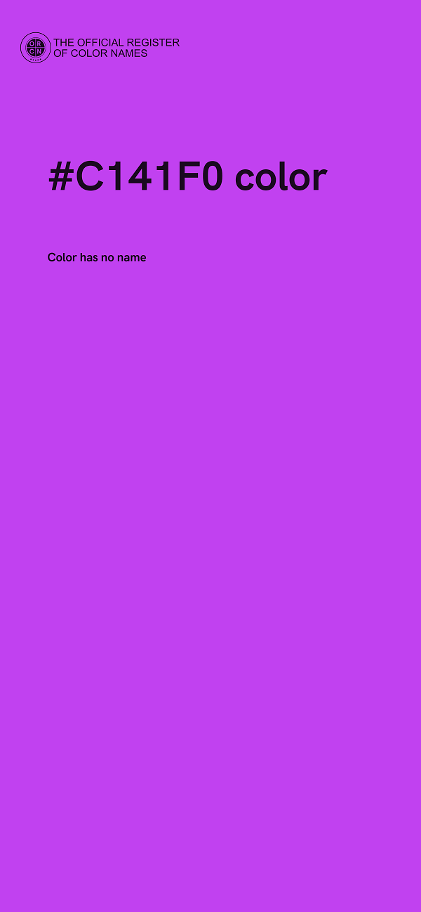 #C141F0 color image