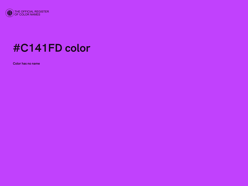 #C141FD color image