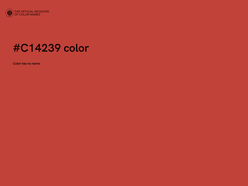 #C14239 color image