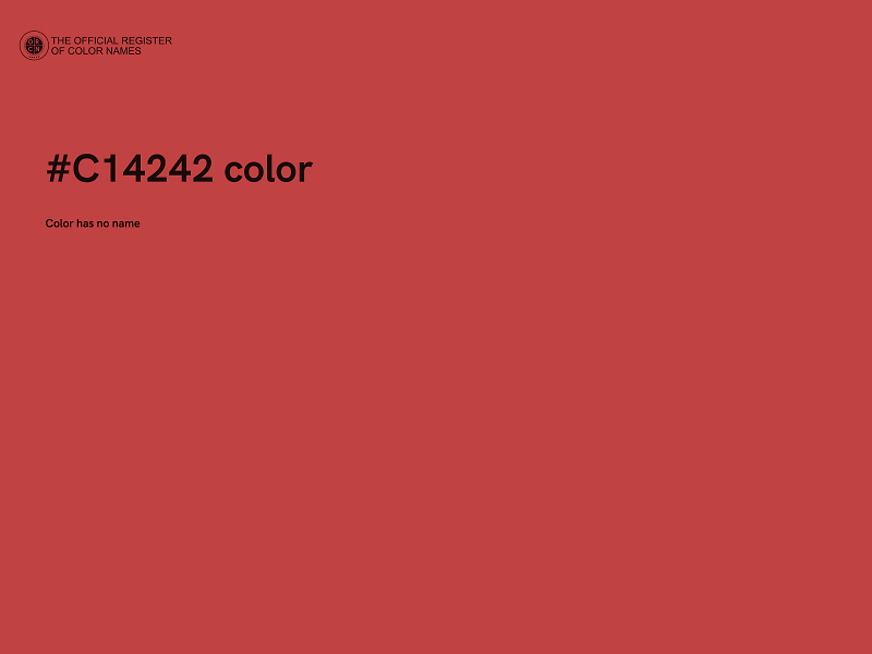#C14242 color image