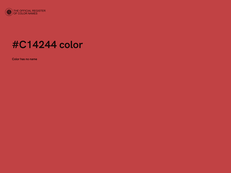 #C14244 color image