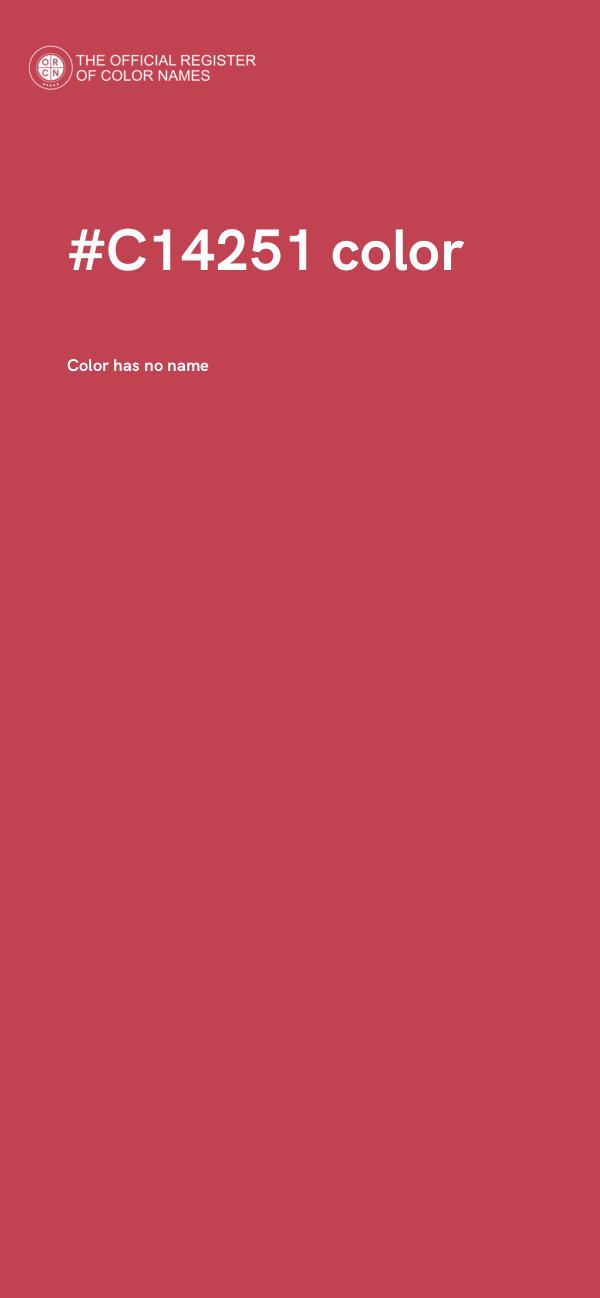 #C14251 color image