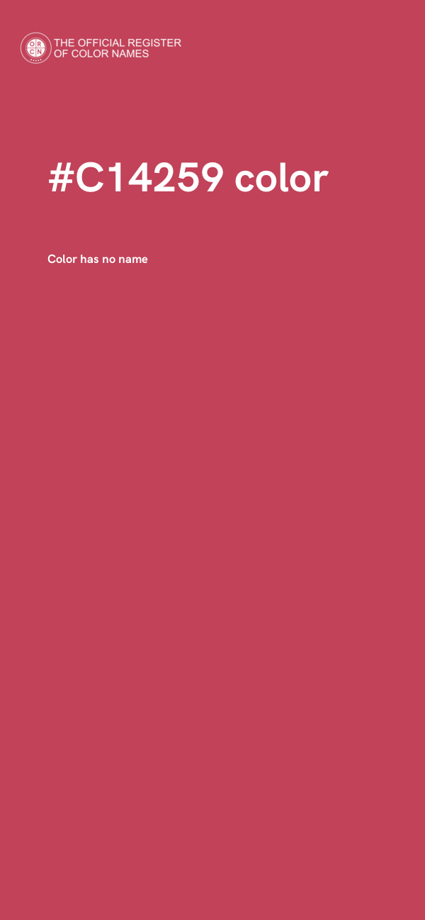 #C14259 color image