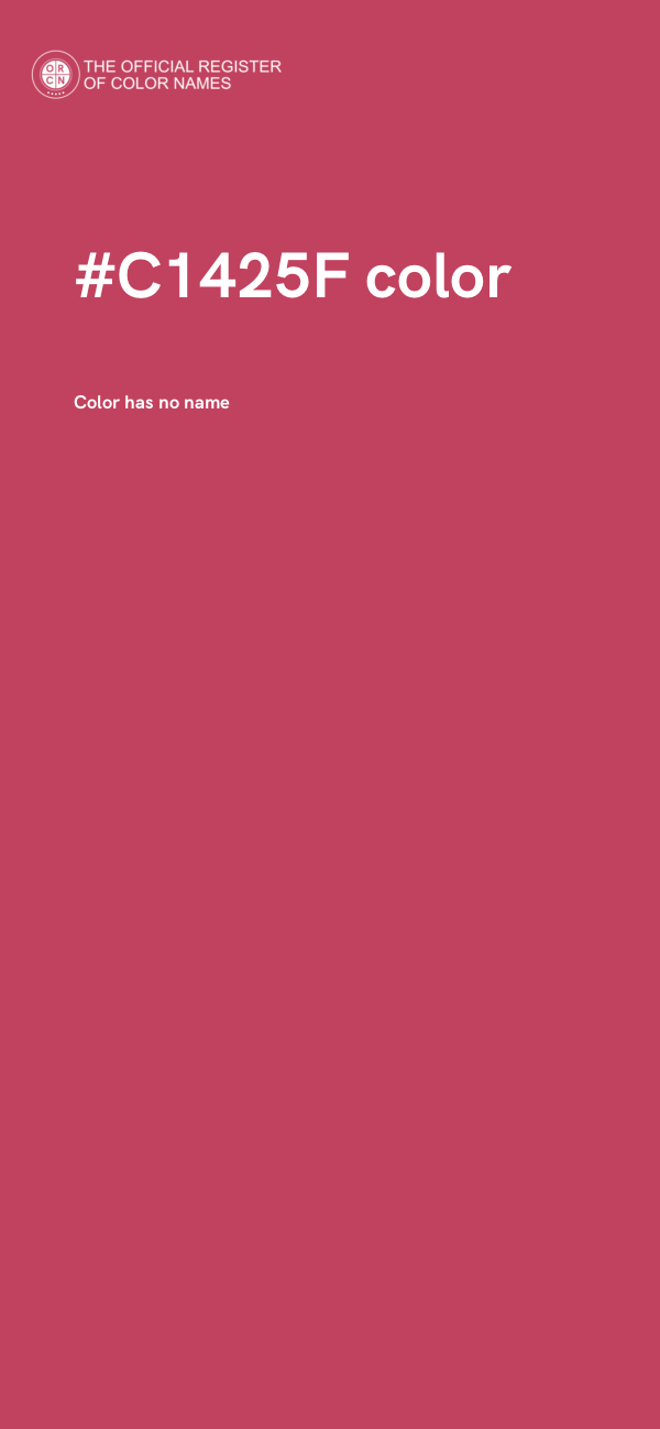 #C1425F color image