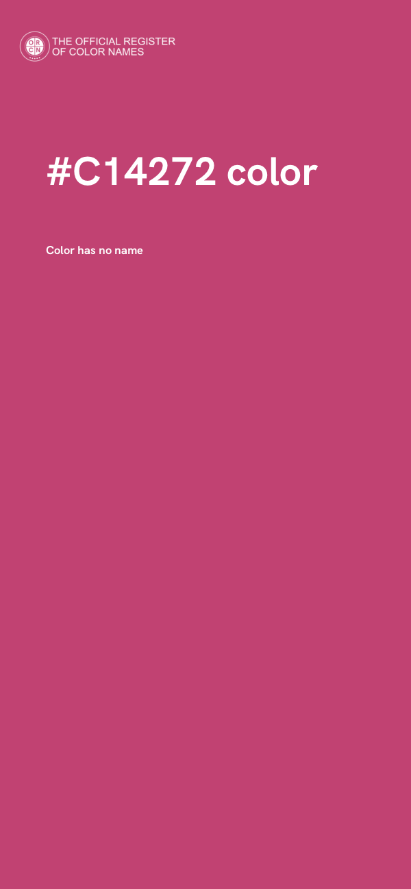 #C14272 color image
