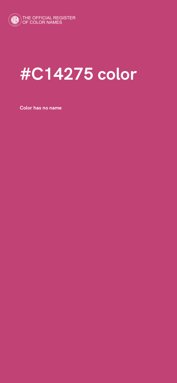 #C14275 color image