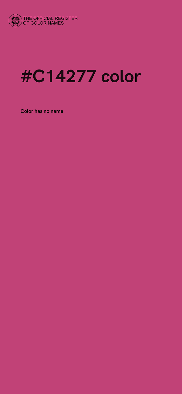 #C14277 color image