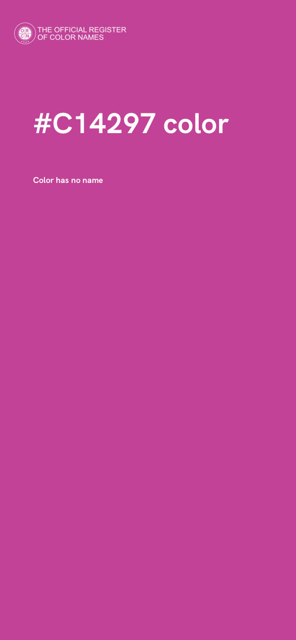 #C14297 color image