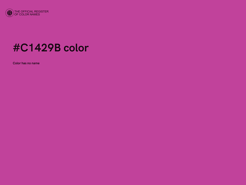 #C1429B color image