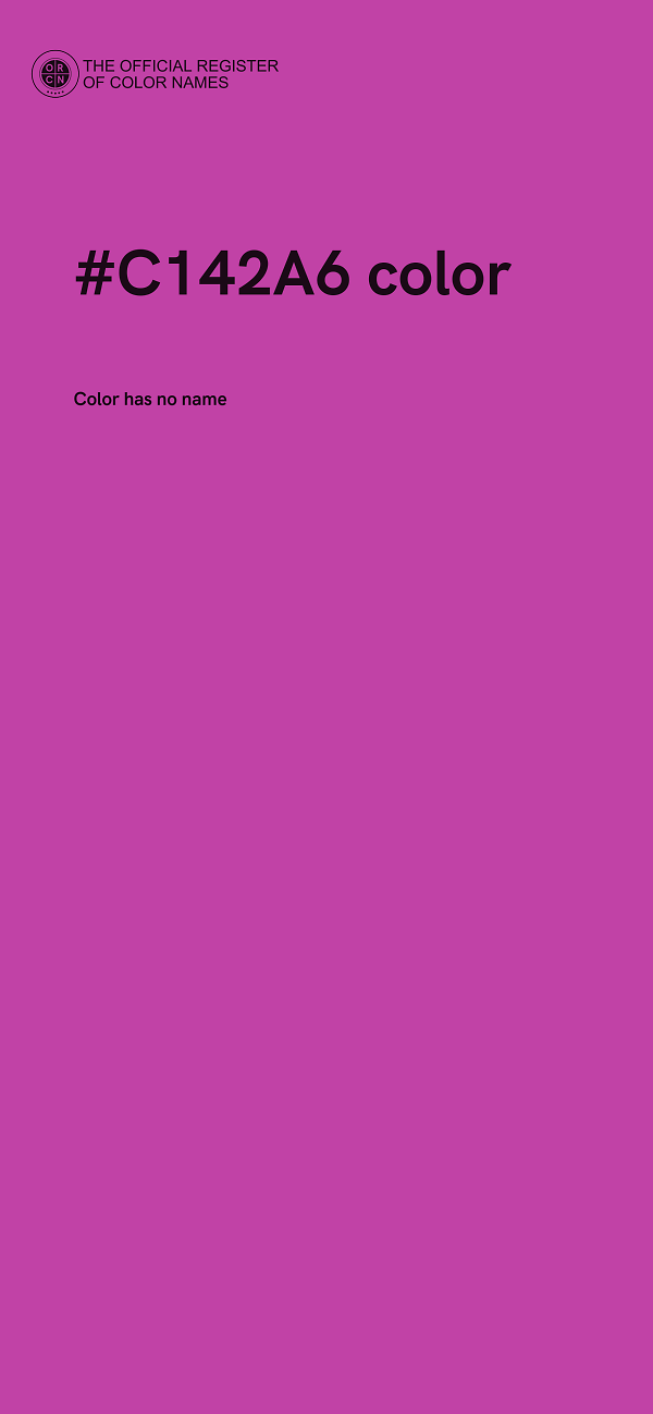 #C142A6 color image