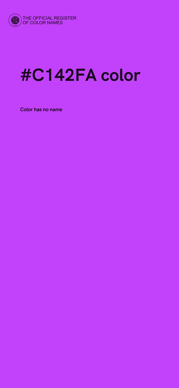 #C142FA color image