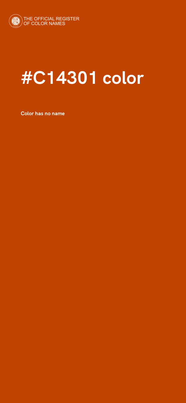 #C14301 color image