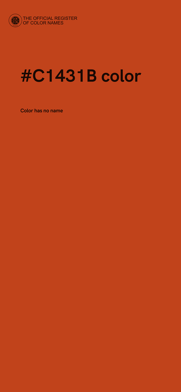 #C1431B color image