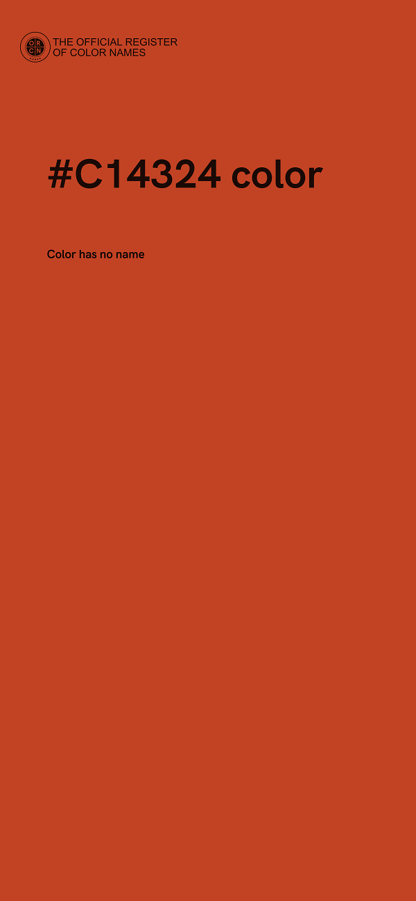 #C14324 color image
