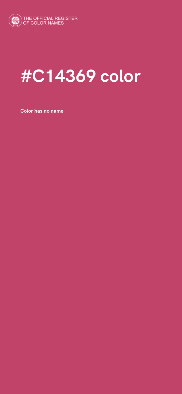 #C14369 color image