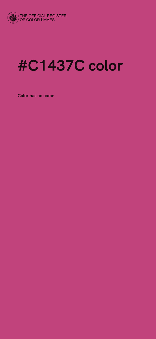 #C1437C color image