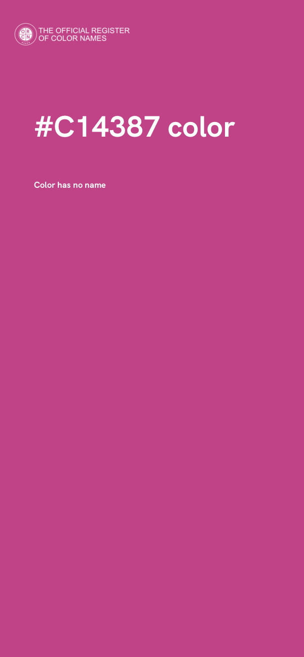 #C14387 color image