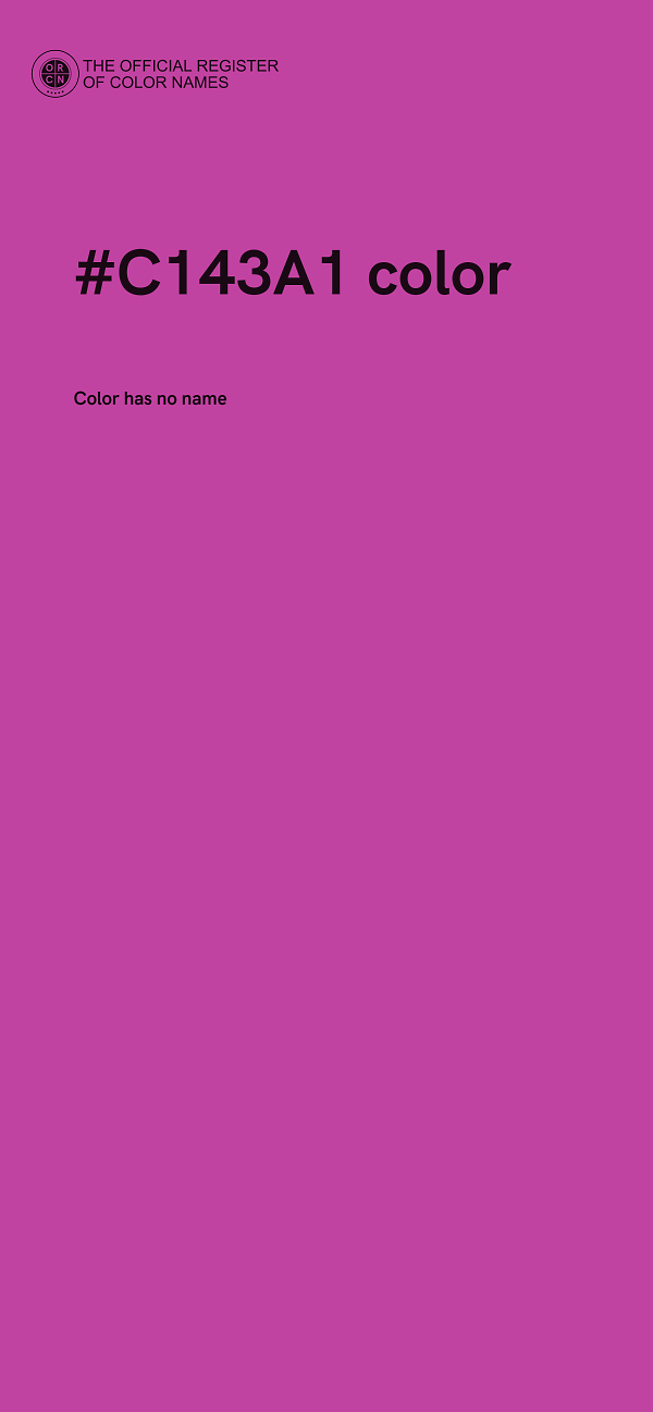 #C143A1 color image
