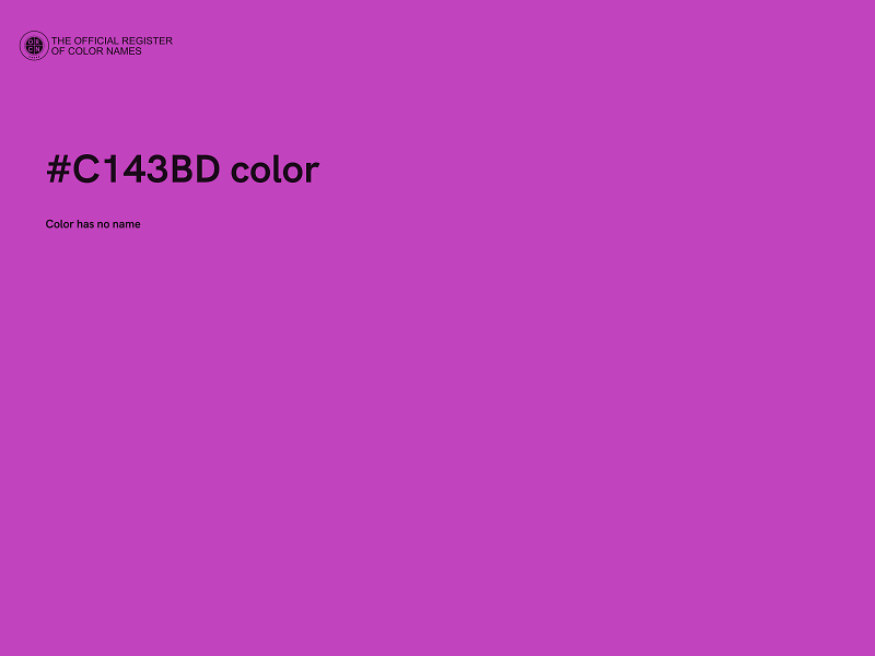 #C143BD color image