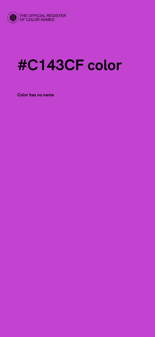 #C143CF color image