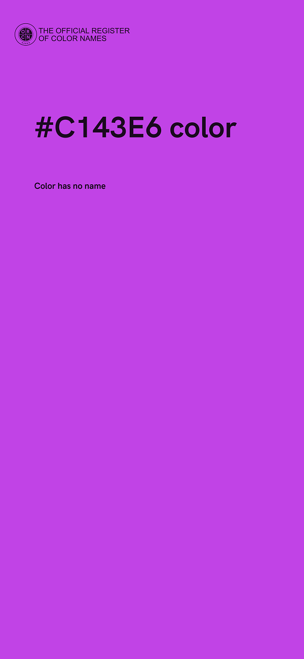 #C143E6 color image