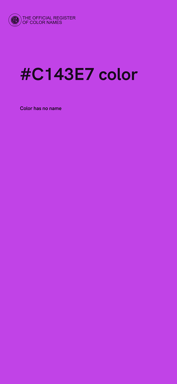 #C143E7 color image
