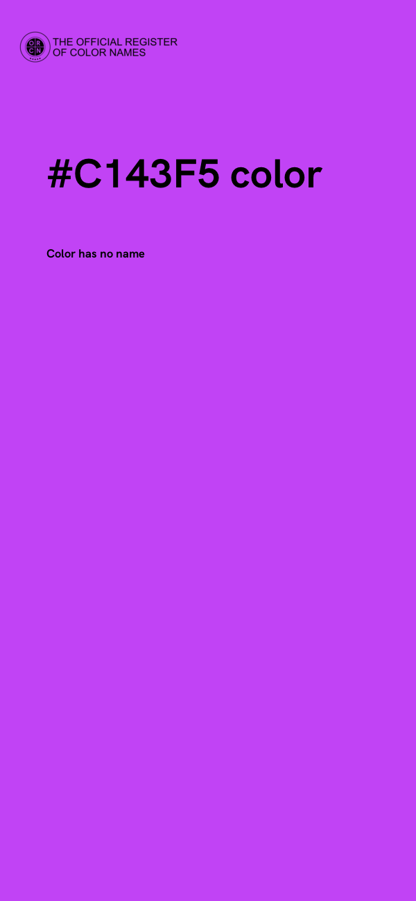#C143F5 color image