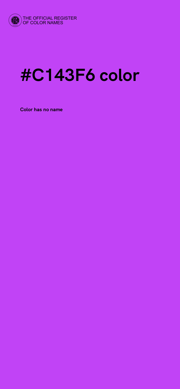 #C143F6 color image