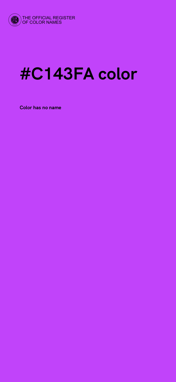 #C143FA color image