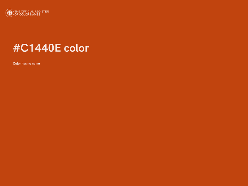 #C1440E color image