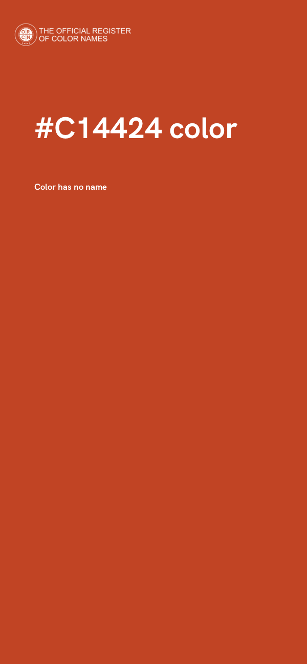 #C14424 color image