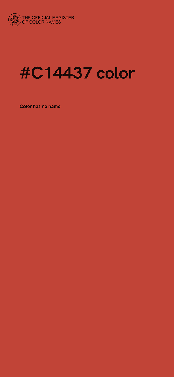 #C14437 color image