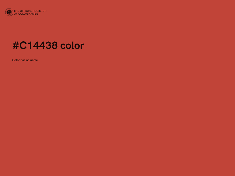 #C14438 color image