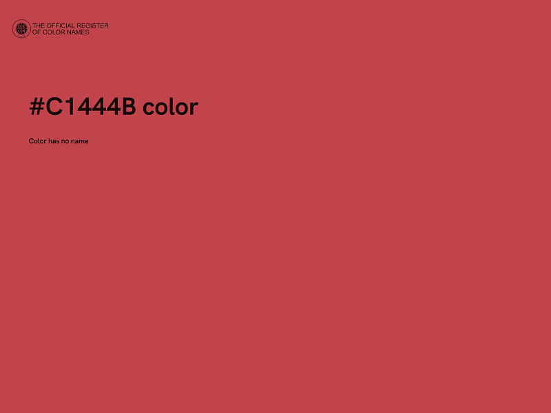 #C1444B color image
