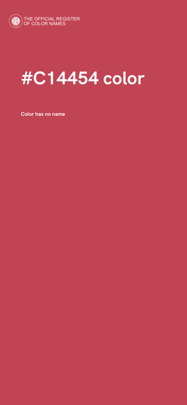 #C14454 color image