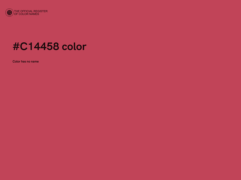 #C14458 color image
