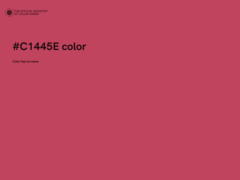 #C1445E color image