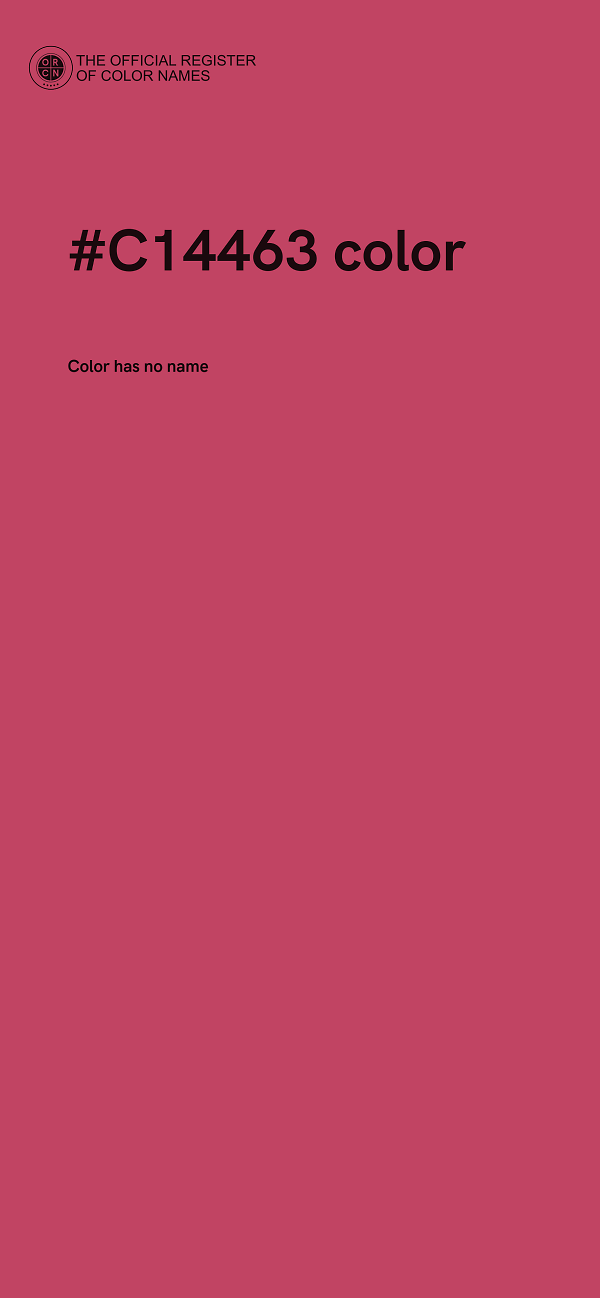 #C14463 color image