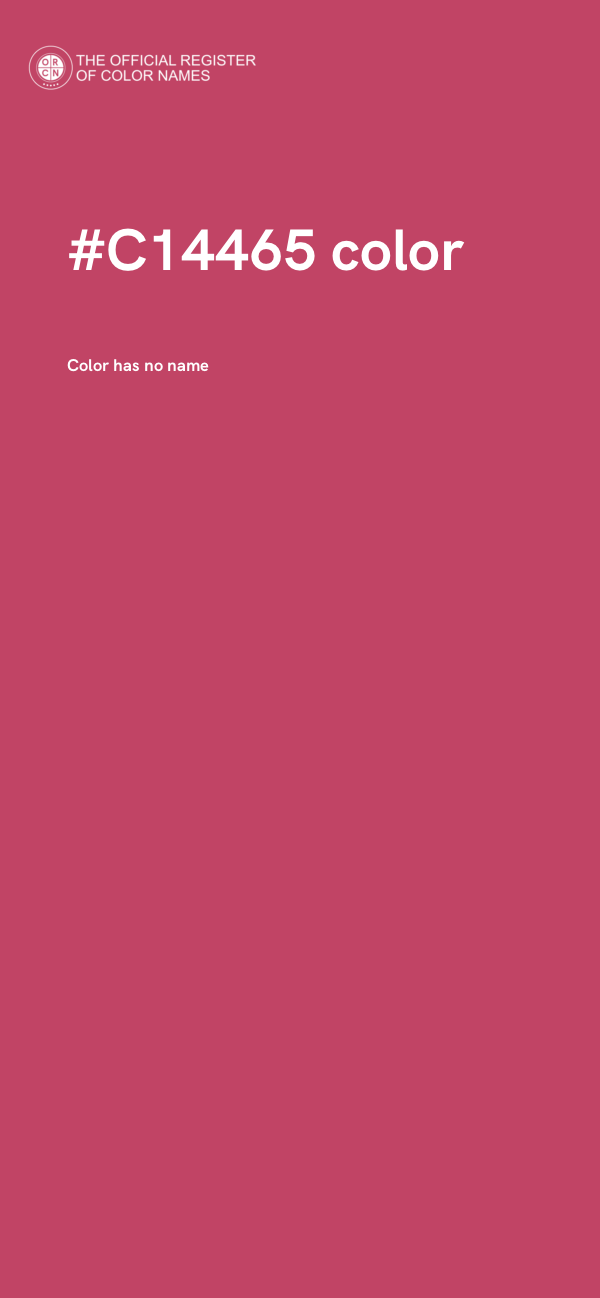 #C14465 color image
