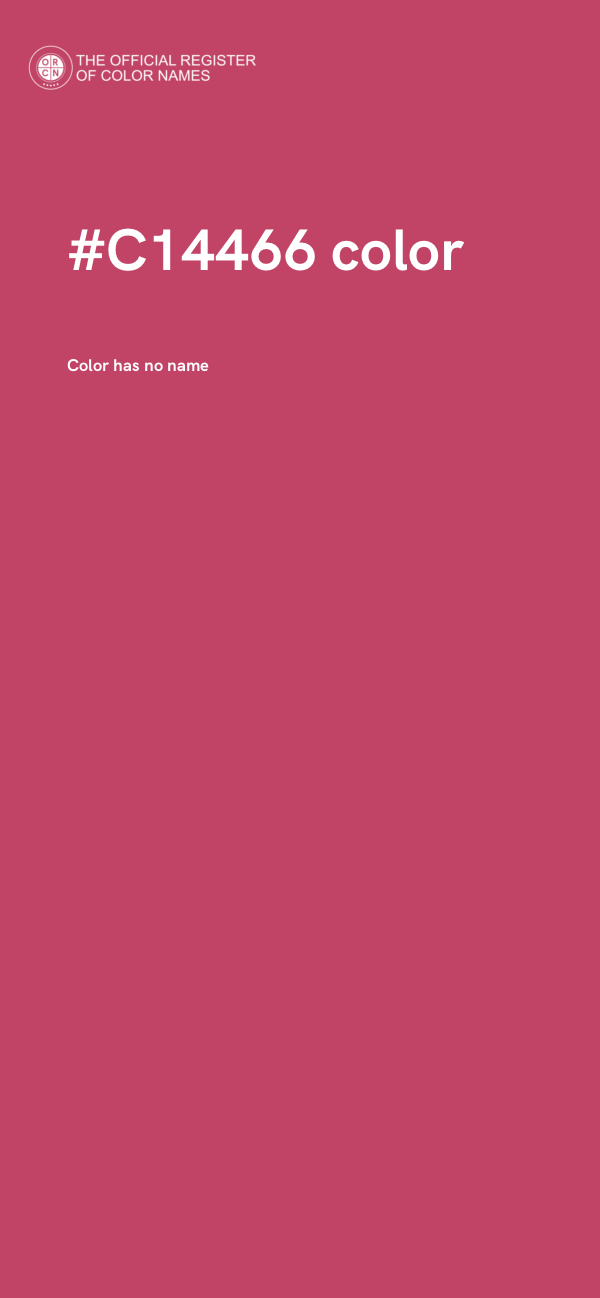 #C14466 color image