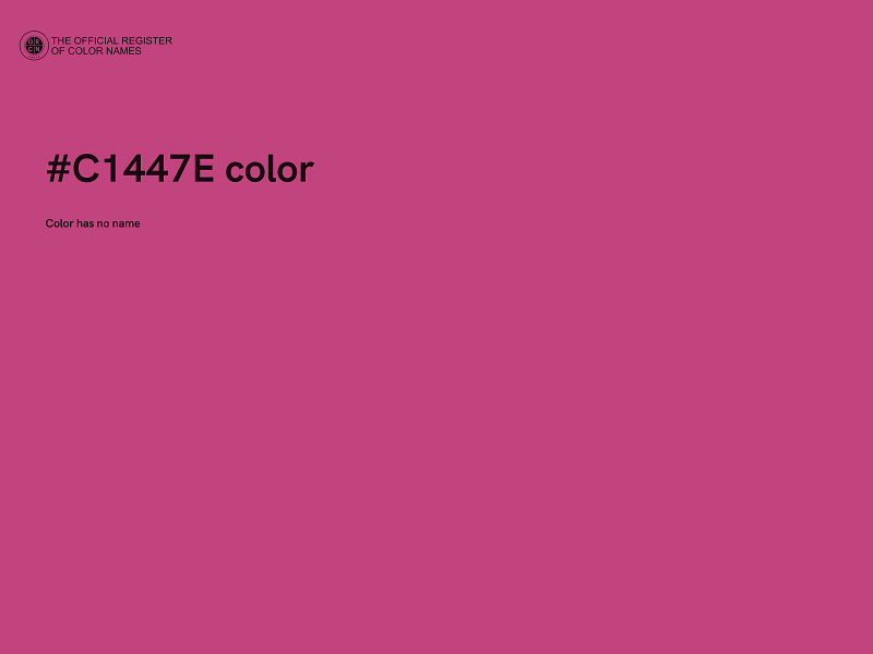 #C1447E color image