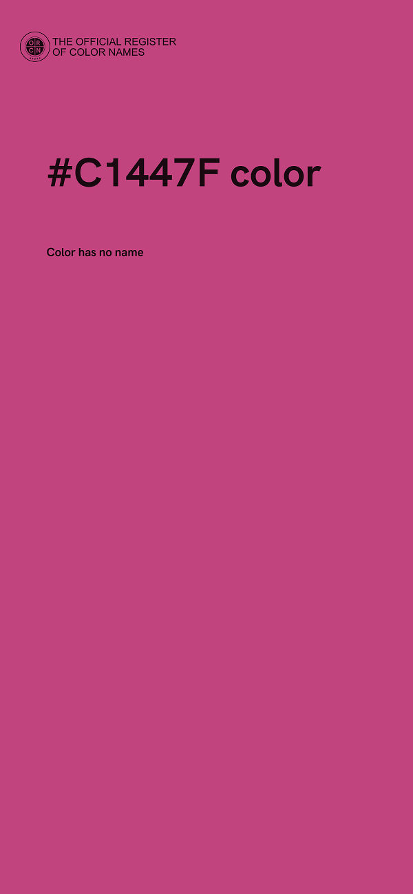 #C1447F color image