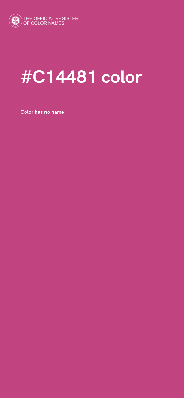 #C14481 color image