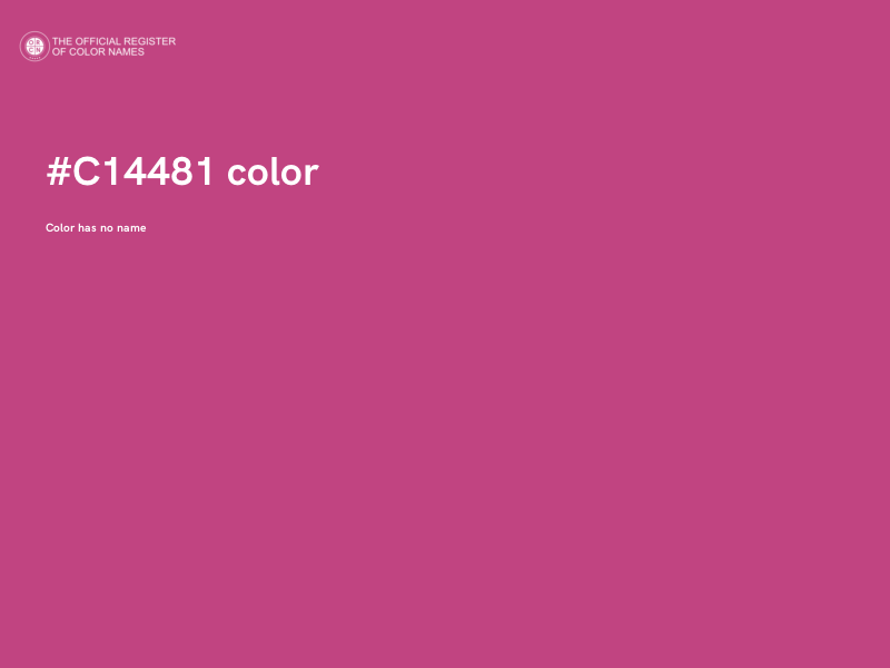 #C14481 color image