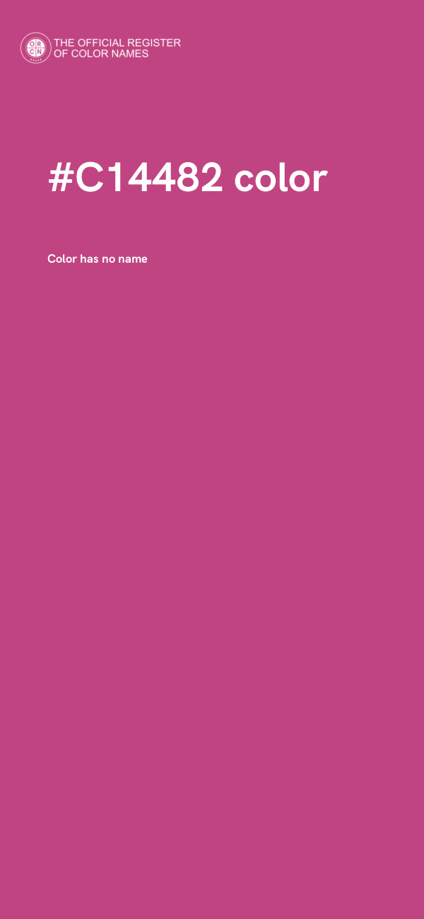 #C14482 color image
