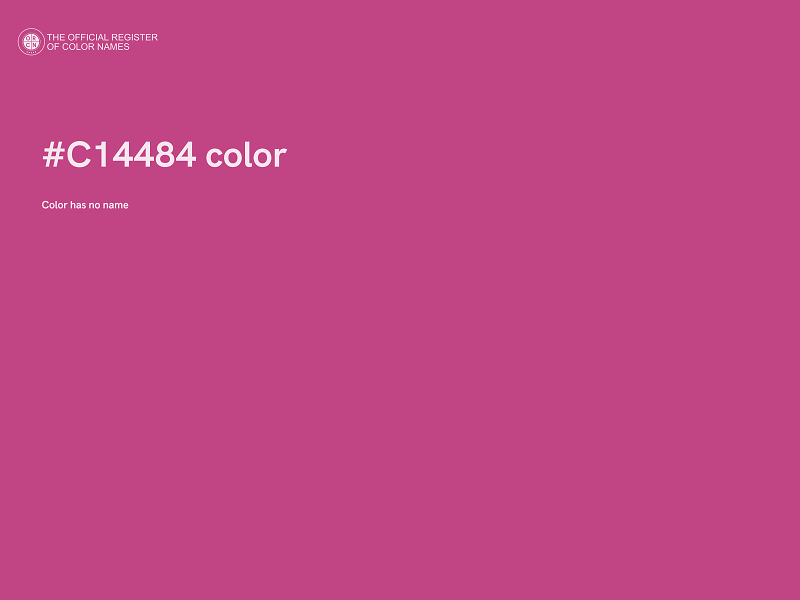 #C14484 color image