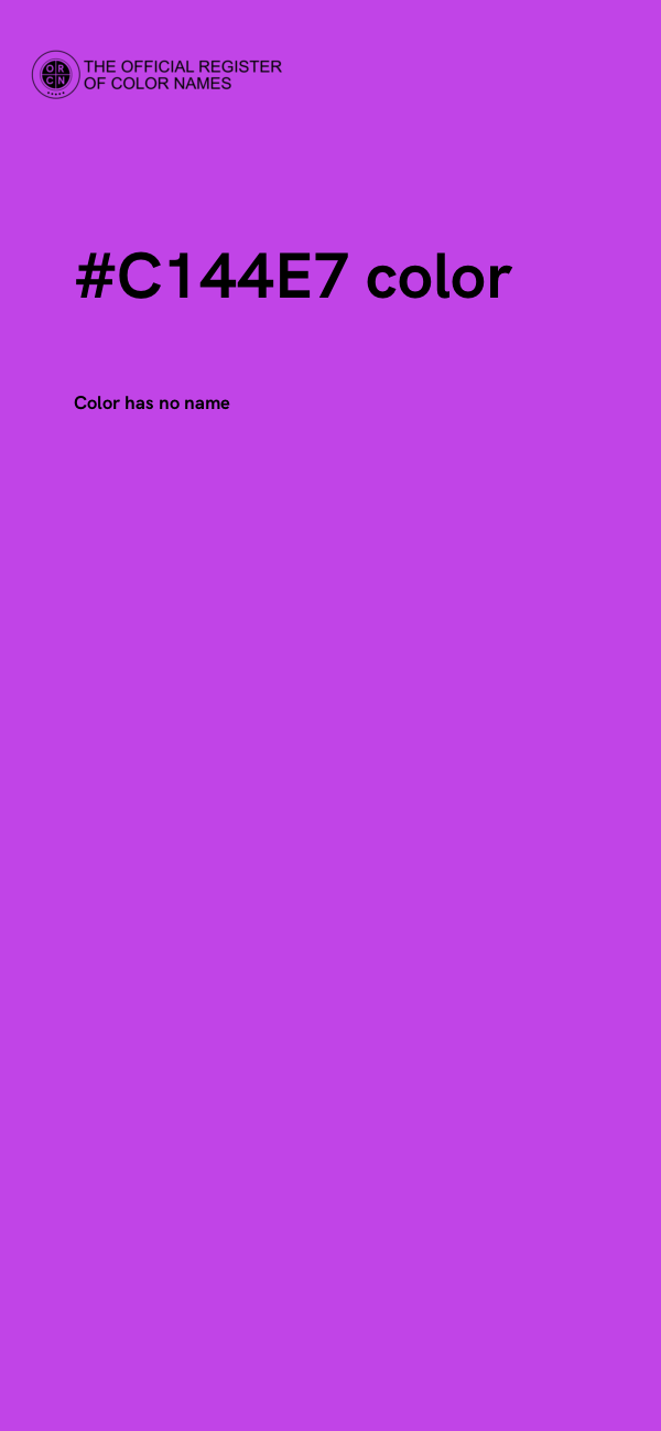#C144E7 color image